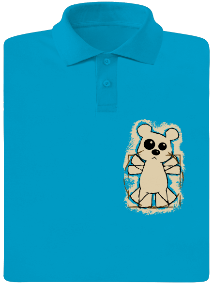 Da Vinci Teddy pánska polokošeľa Blue Atol