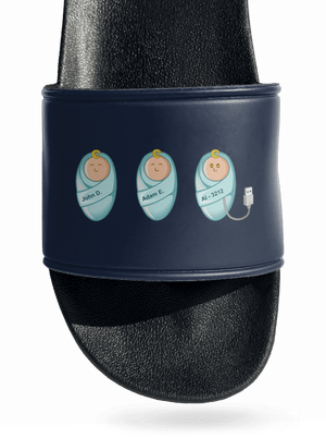 AI baby šľapky Navy