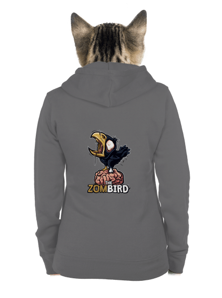 Zombird dámska mikina na zips Steel Gray