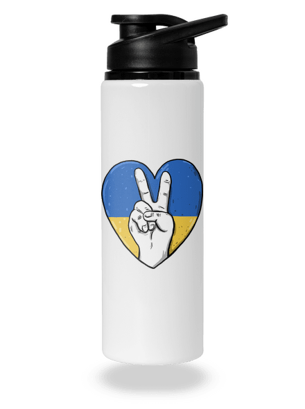 Ukrajina - Mier flaša na vodu White
