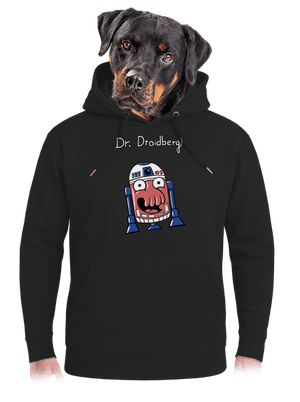 Dr. Droidberg unisex mikina premium Dark Black