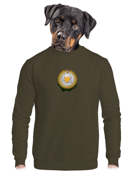 Pivný horoskop: Ryba unisex mikina bez kapucne Urban Khaki
