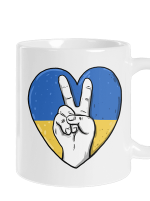Ukrajina - Mier klasický hrnček White