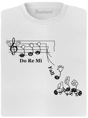 Do re mi fall dámske športové tričko White