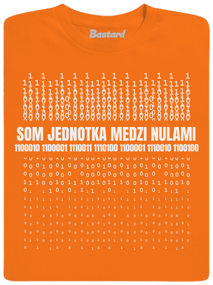 Jednotka medzi nulami pánske tričko Orange