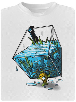 Migrujúca rybka detské športové tričko White