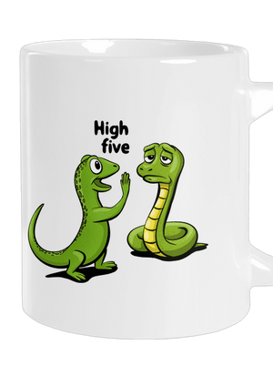 High Five veľký hrnček White