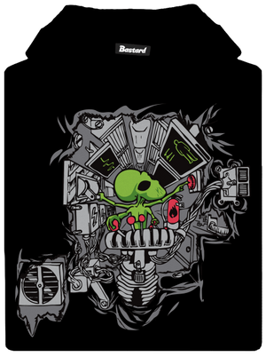 Programátor detská mikina klokanka Black