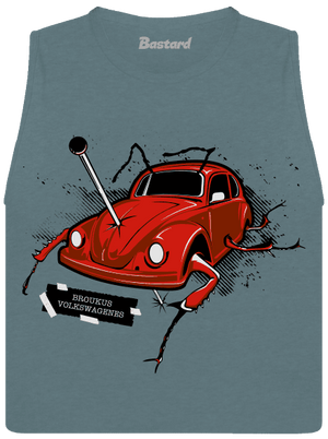 Chrobák dámske tielko voľné Heather Deep Teal