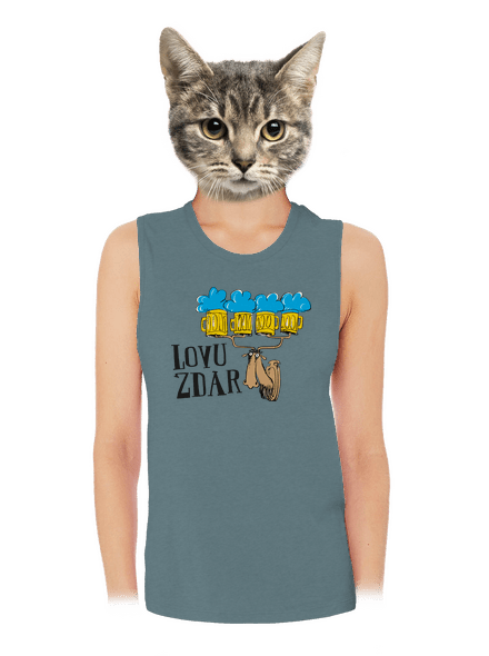 Lovu zdar dámske tielko voľné Heather Deep Teal