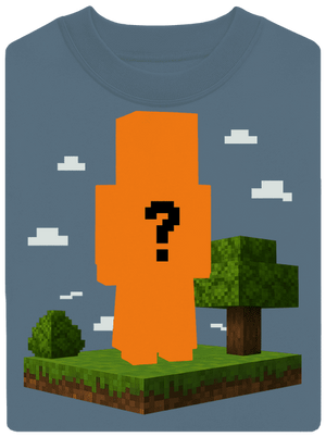 Minecraft z vlastnej fotky unisex mikina bez kapucne Nordic Blue