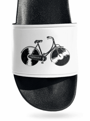 Gramofónový bicykel šľapky White