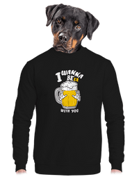 unisex mikina bez kapucne