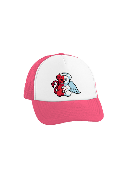 Anjel vs. diabol šiltovka truckerka Fluorescent Pink cap