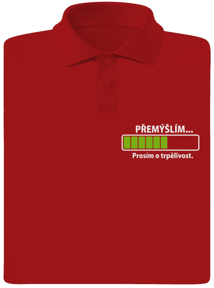Premýšľam pánska polokošeľa Red Mal