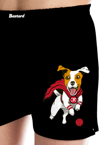 Jack Russell pánske trenky Black