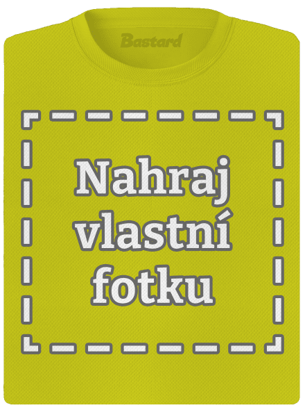 Vlastná potlač dámske športové tričko Neon Yellow