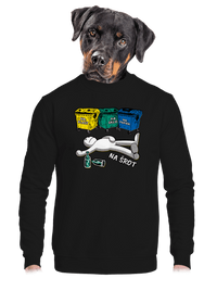 unisex mikina bez kapucne