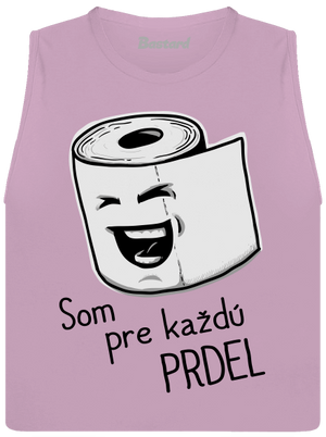 Prdel dámske tielko voľné Lilac