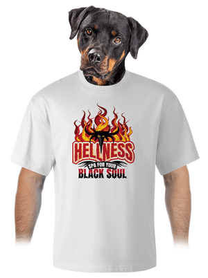 Hellness unisex tričko oversized White