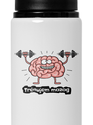 Trénujem mozog  flaša na vodu White