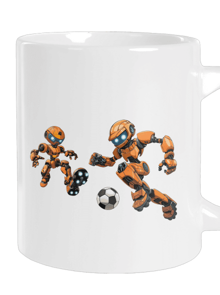 AI futbal veľký hrnček White