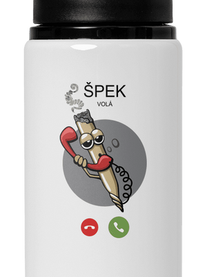 Špek volá flaša na vodu White