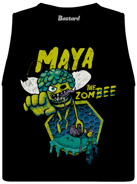 Zombee Maja dámske tielko voľné Black