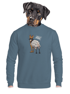 unisex mikina bez kapucne