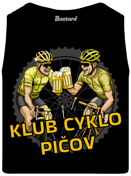 Klub cyklo pičov pánske tielko Black
