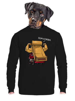 unisex mikina bez kapucne