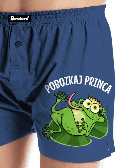 Pobozkaj princeznú a princa pánske trenky Blue