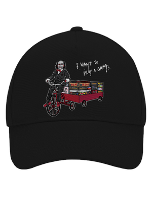Chcem si zahrať hru šiltovka baseballka Black