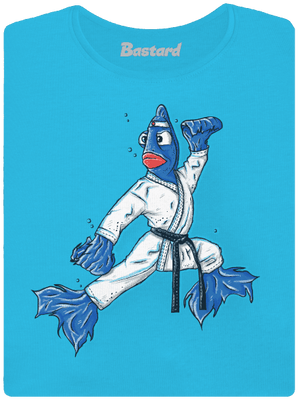 Bojovníčka dámske tričko s lemom Blue Atol