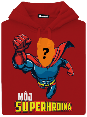 Môj superhrdina dámska mikina klokanka Red Mal