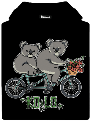 Koalo pánska mikina klokanka Black