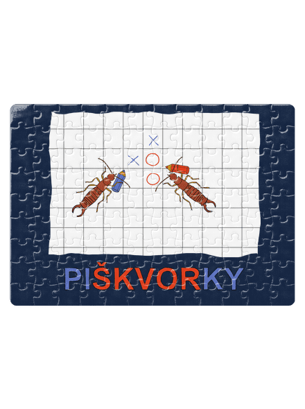 Škvorí piškvorky puzzle White