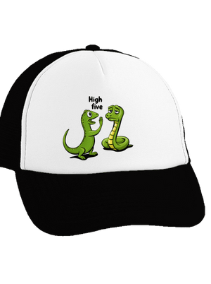 High Five šiltovka truckerka Black cap