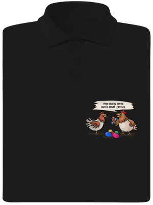 Sliepka pred Veľkou nocou pánska polokošeľa Black