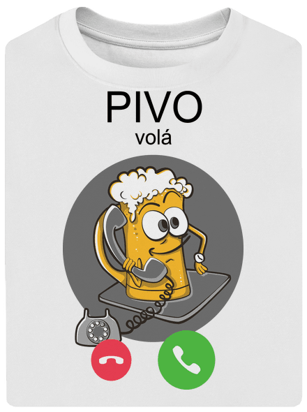 Pívo volá unisex tričko oversized White