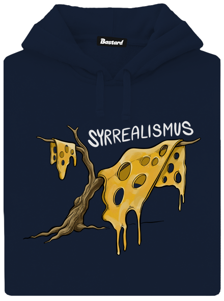 Syrrealismus pánska mikina klokanka Navy