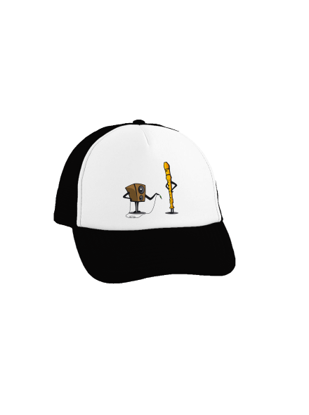 Plug-in jack šiltovka truckerka Black cap