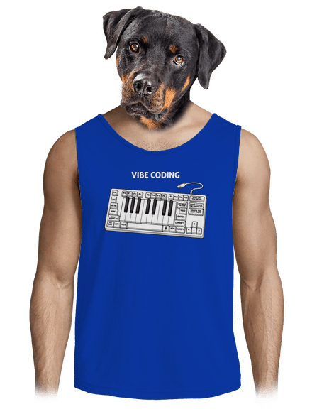 Vibe coding pánske tielko Royal Blue