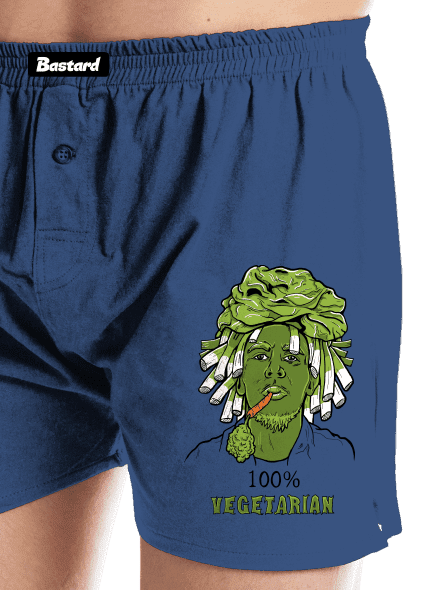 100% vegetarián pánske trenky Blue