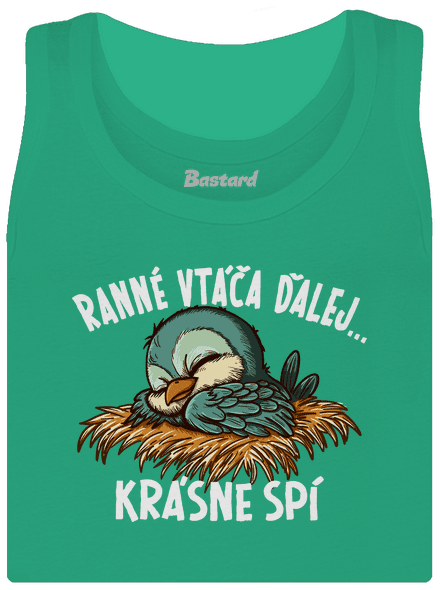 Ranné vtáča spí dámske tielko klasické Mint Mal