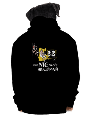 Hrajú naši pánska mikina na zips Black