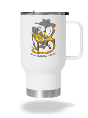 Kancelárska krysa termohrnček White