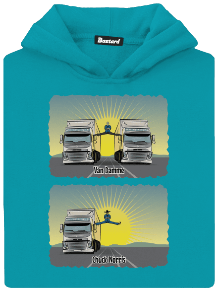 Chuck & Truck detská mikina klokanka Hawaiian Blue