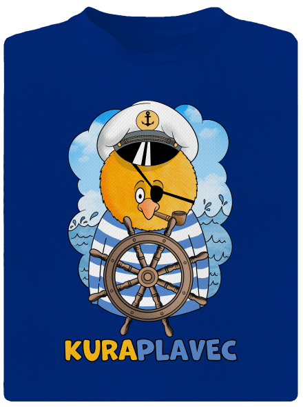 Kuraplavec pánske športové tričko Royal Blue Mal