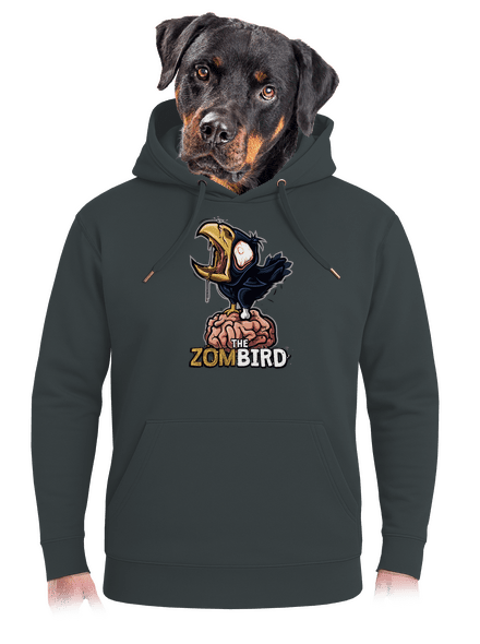 Zombird unisex mikina premium Charcoal